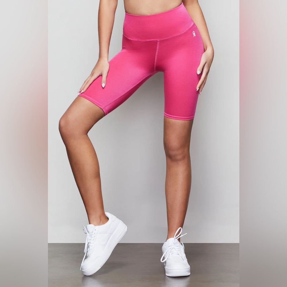 Good American Shiny Rib Bike Short